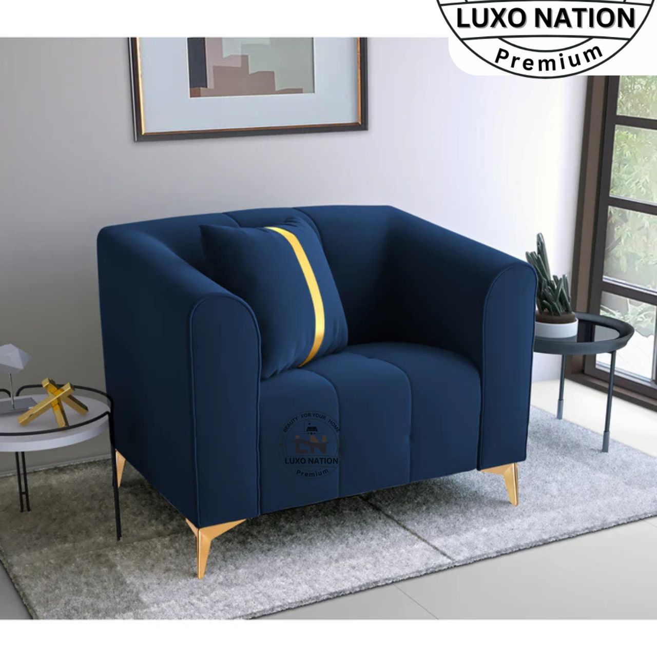 Luxo Nation Premium Luxury Sofa Set β & Modern Design for Living Room